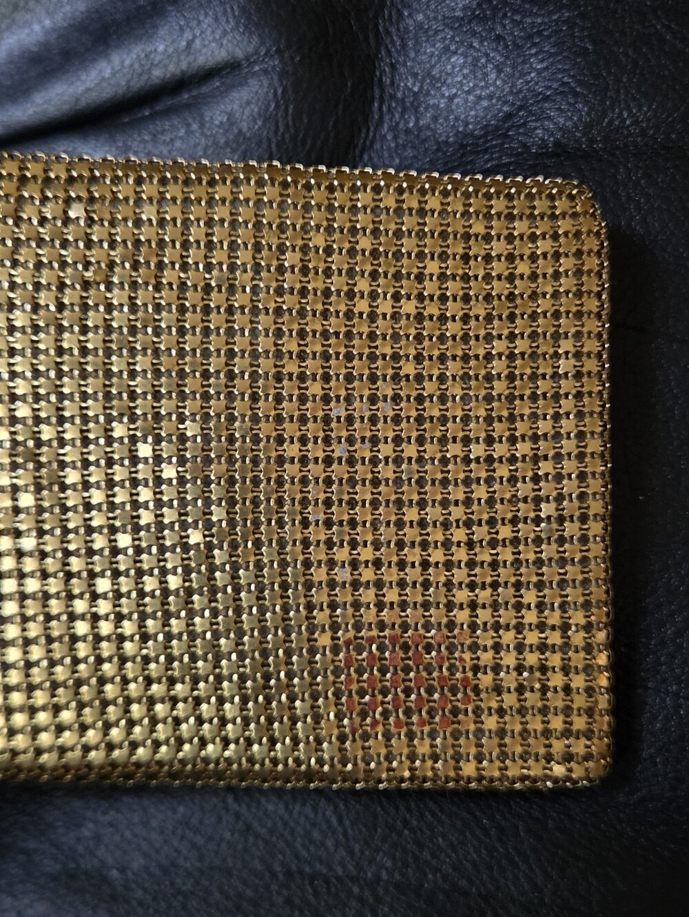 Evans Gold Mesh Metallic Women's Vintage Collectible Wallet 3×4 - Picture 6 of 7